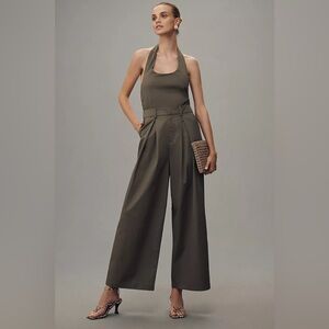 Anthropologie Halter Trouser Jumpsuit